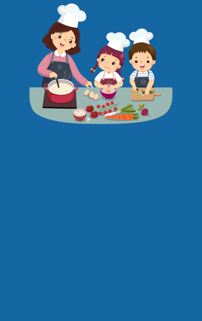 children cooking