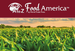 A to Z Food America logo and field of corn