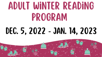 adult winter reading program dec. 5 - jan. 14